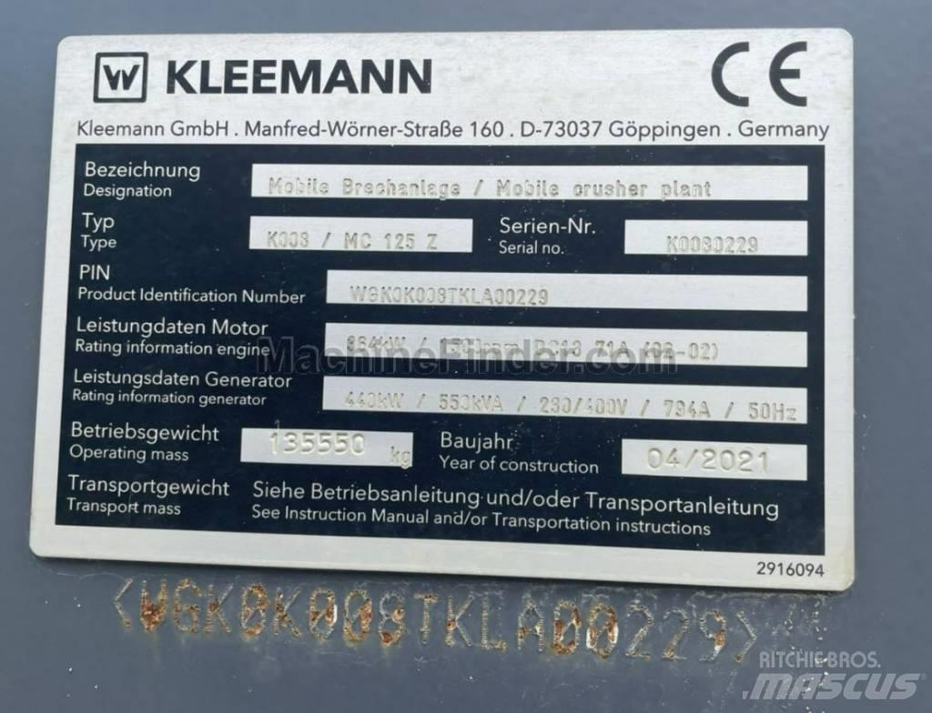 Kleemann MC125Z 이동식 분쇄기