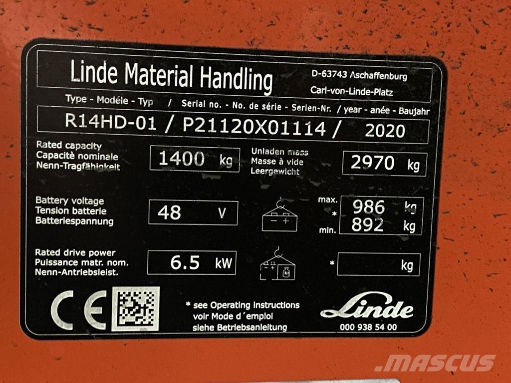 Linde R14HD-01 리치 트럭