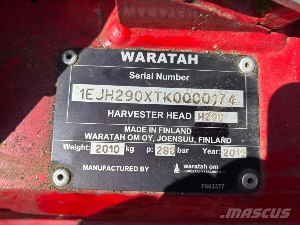Waratah H290 원목 하베스터