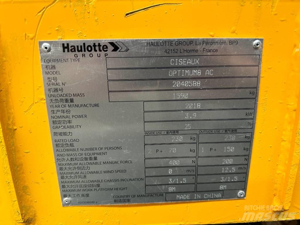 Haulotte OPTIMUM 8 가위형 리프트