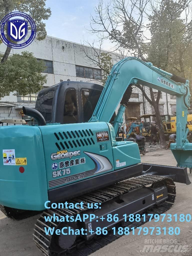 Kobelco SK75-8 대형 굴삭기 29톤 이상
