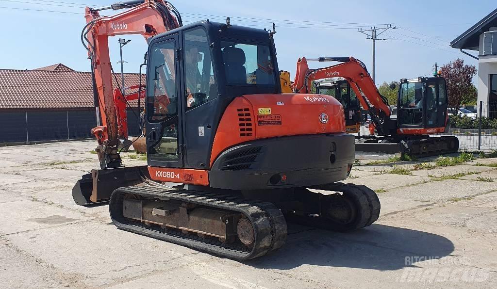 Kubota KX 080-4 중형굴삭기 7톤-28톤