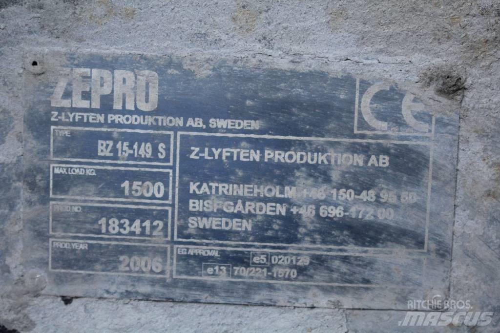  Zepro bakgavellyft 유압식 기계