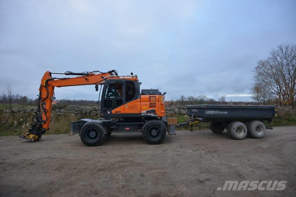 Doosan DX 165 W-5  휠 굴삭기