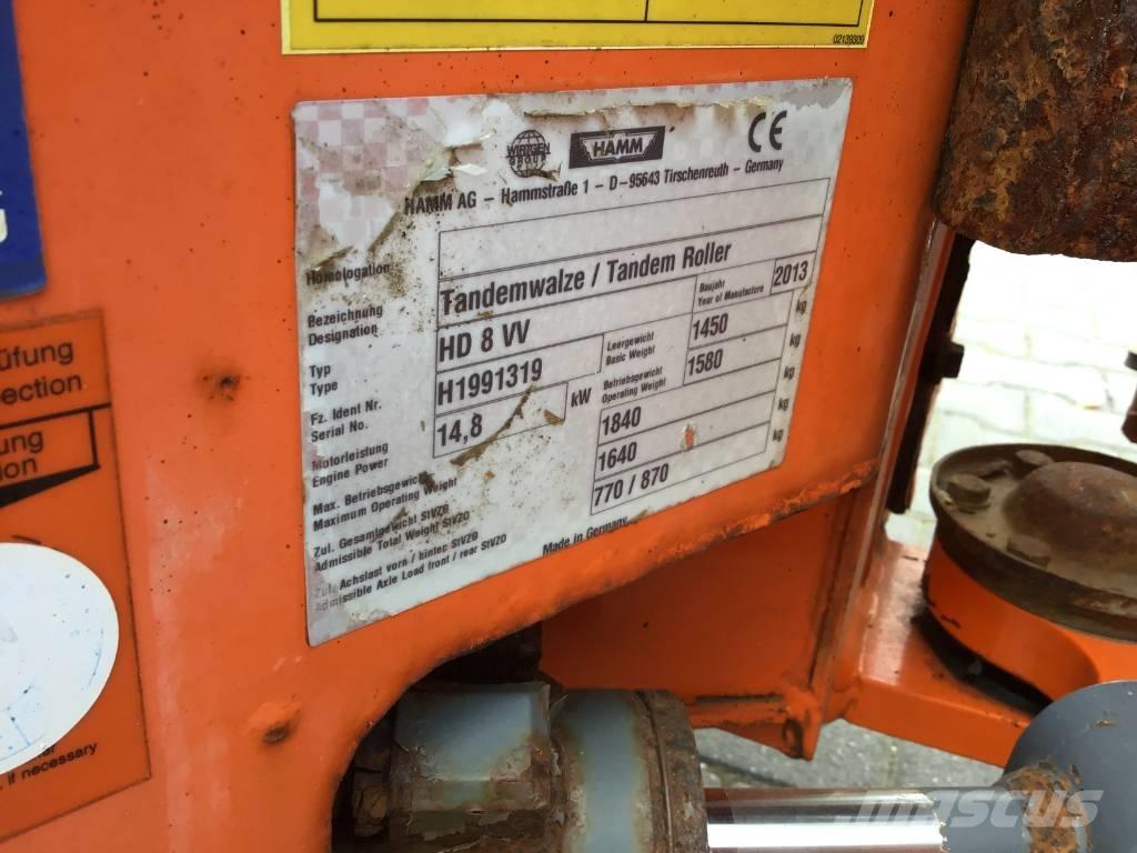 Hamm HD 8 VV 트윈 드럼 롤러