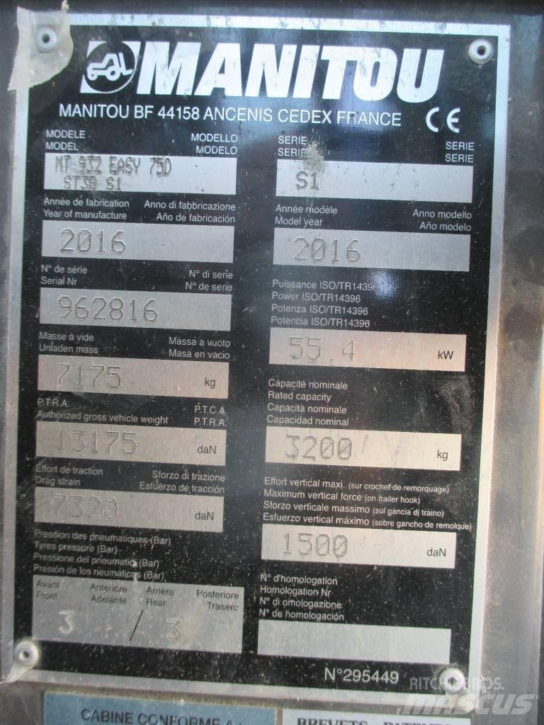Manitou MT 932 텔러 핸들러