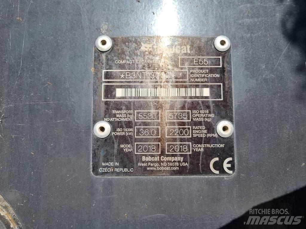 Bobcat E55 소형 굴삭기 7톤 미만