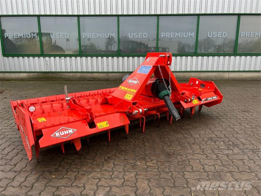 Kuhn HRB 302 D 파워 하로우 및 로토틸러(회전 경운기)