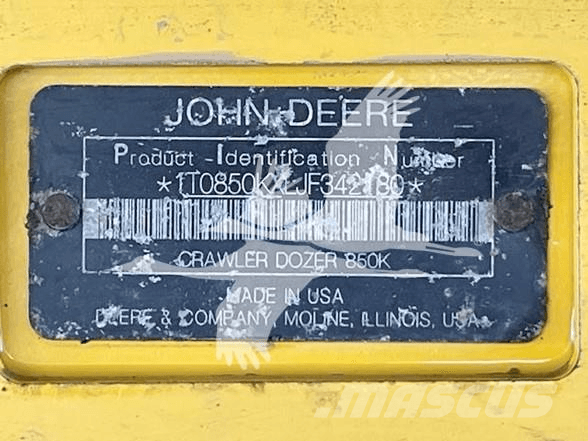 John Deere 850K 크롤러 도저