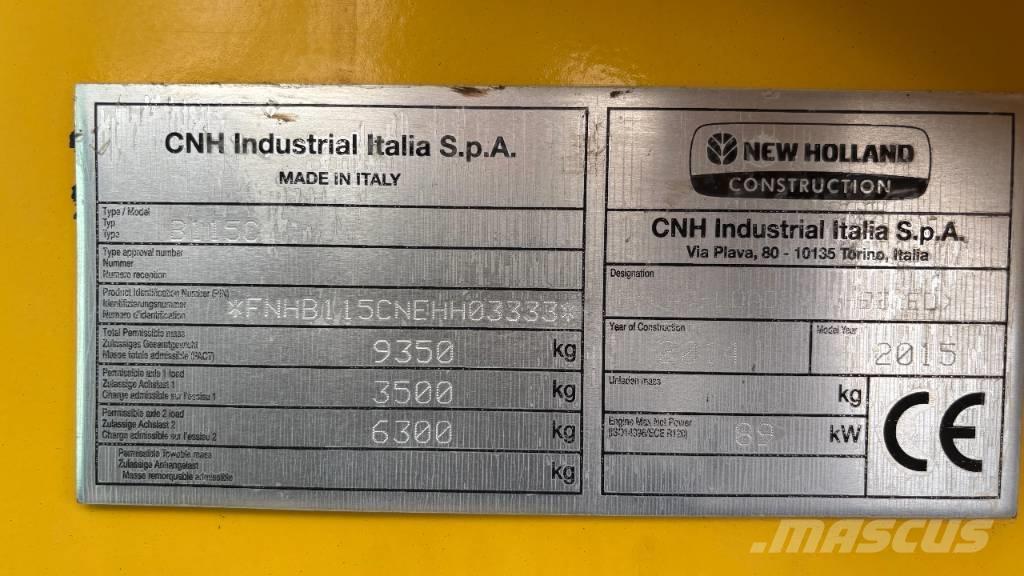 New Holland B 115 C 백호로더