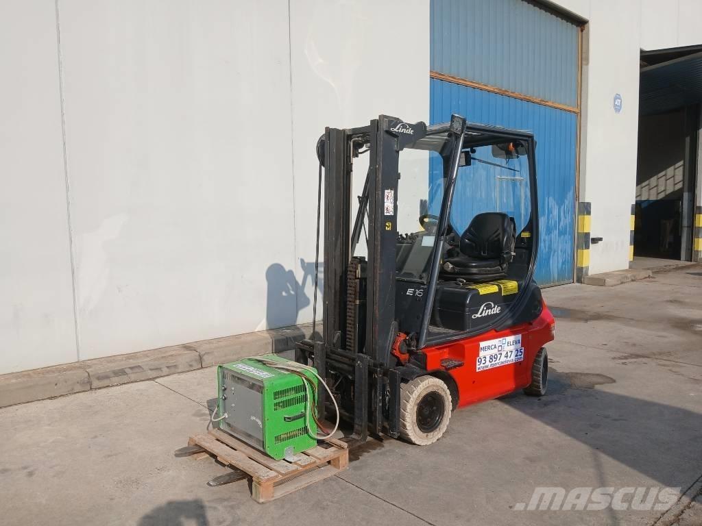 Linde E16P-02 전동 지게차