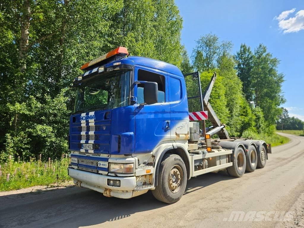 Scania 164 G 480 훅 리프트 트럭