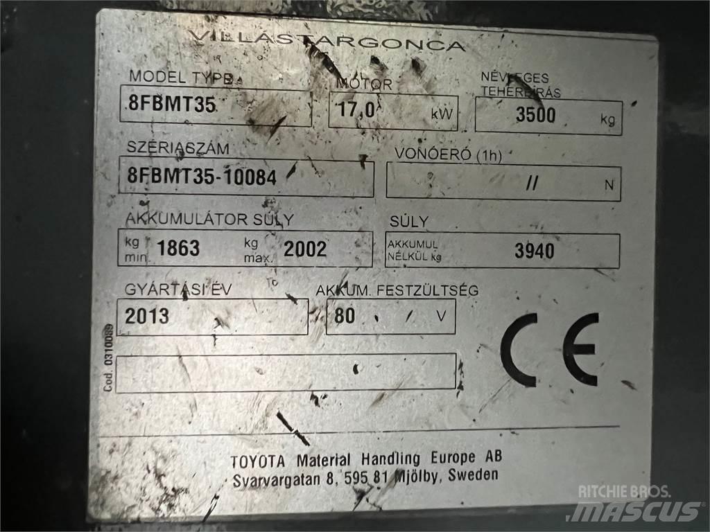 Toyota 8FBMT35 전동 지게차