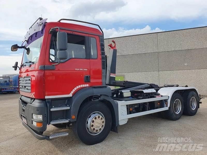 MAN TGA 28.390 훅 리프트 트럭