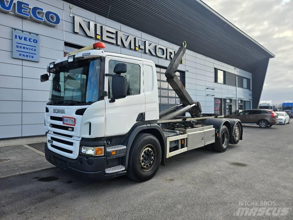 Scania P380 6x2*4 훅 리프트 트럭