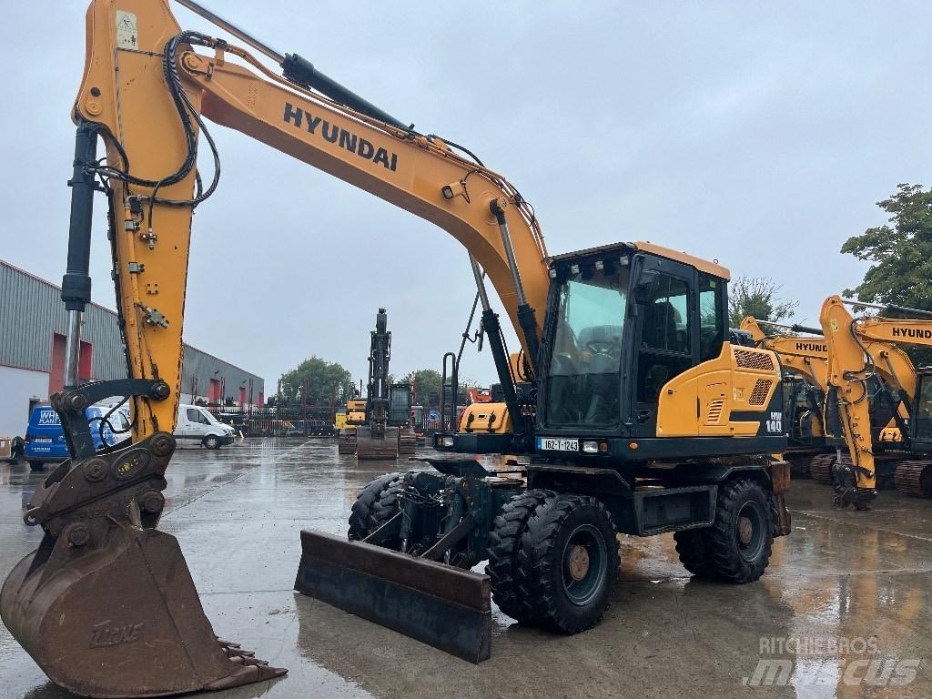 Hyundai HW140  휠 굴삭기