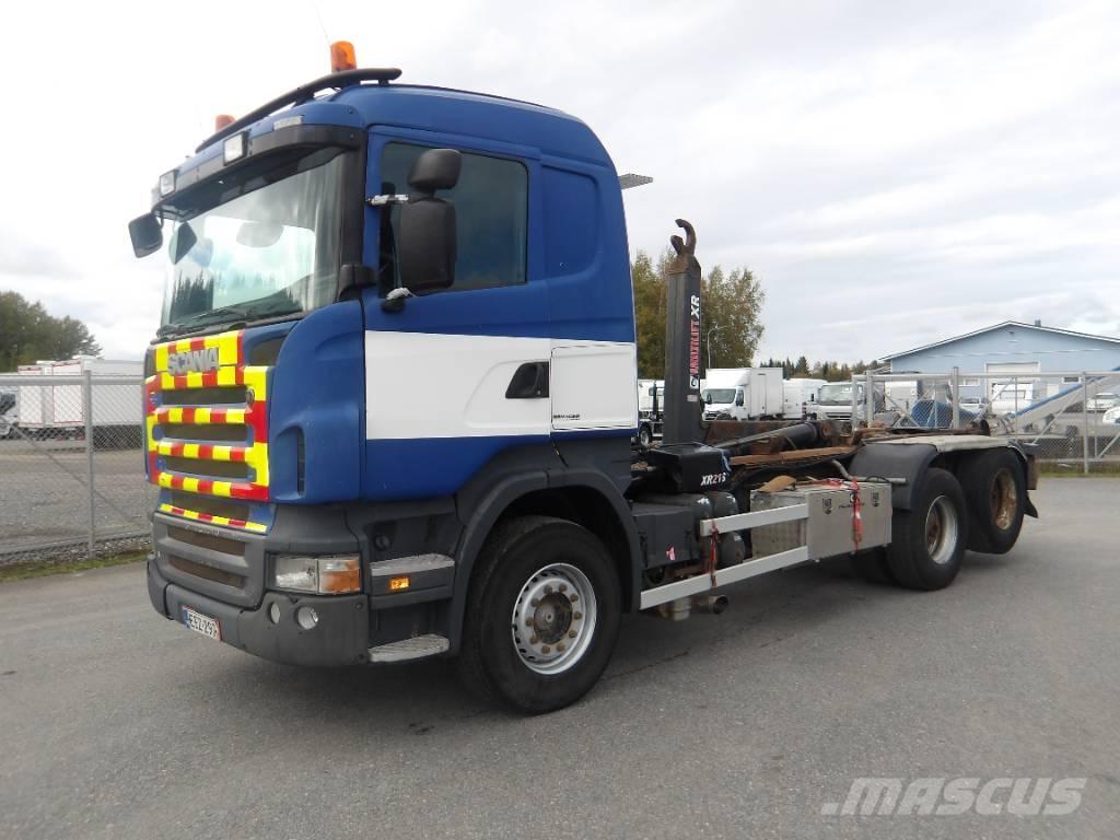 Scania R480 6x2 훅 리프트 트럭