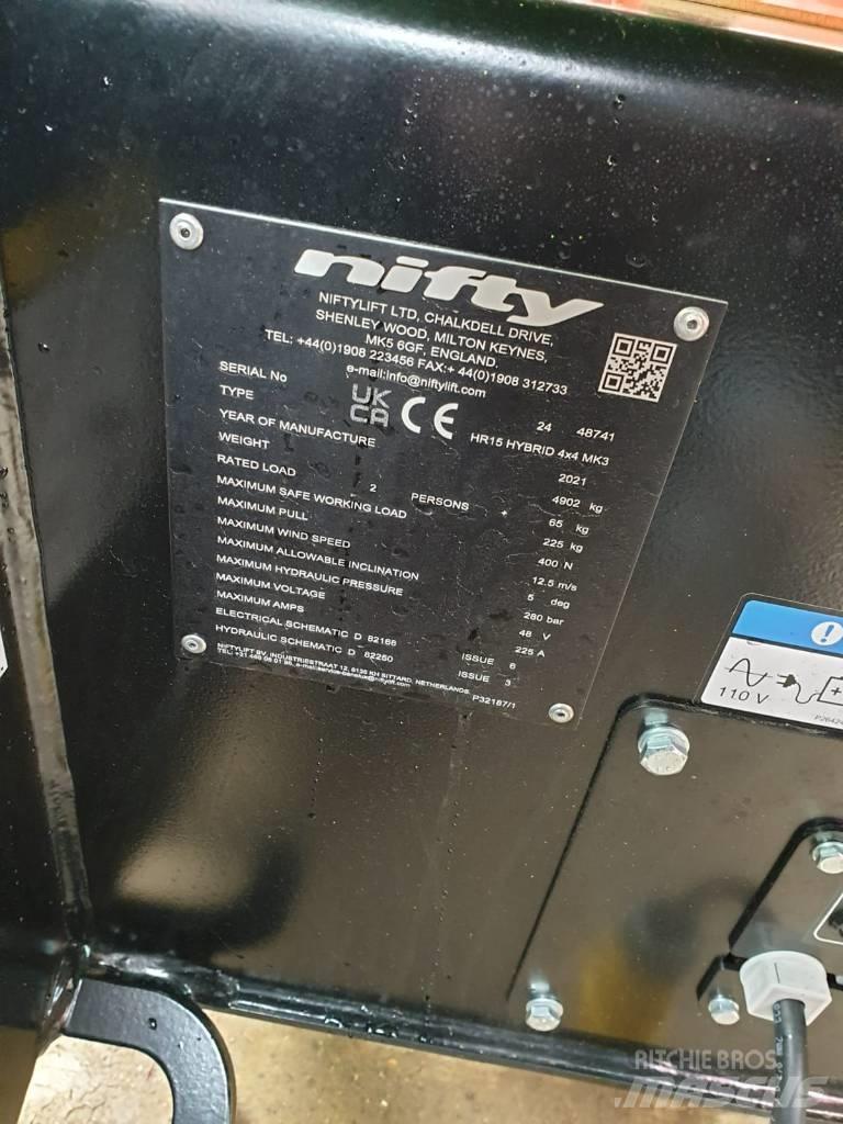 Niftylift HR15 관절형 전동이동 리프트