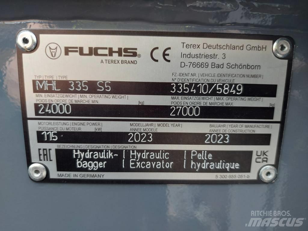 Fuchs MHL335F 폐기물/산업 처리기