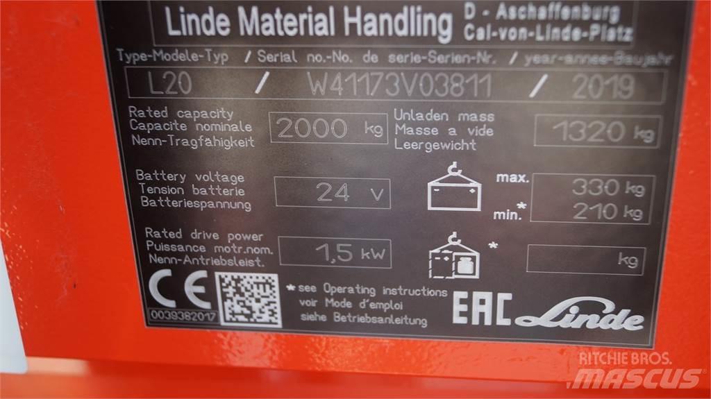 Linde L20i 포크리프트