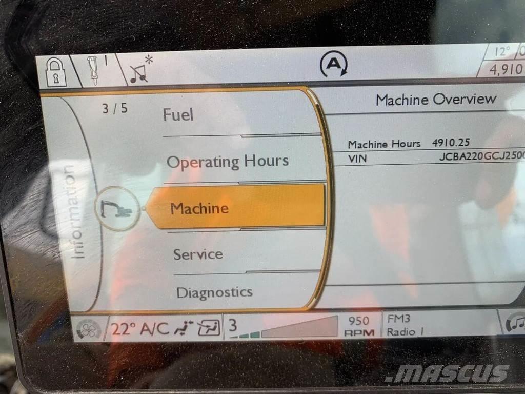 JCB JS220X 대형 굴삭기 29톤 이상