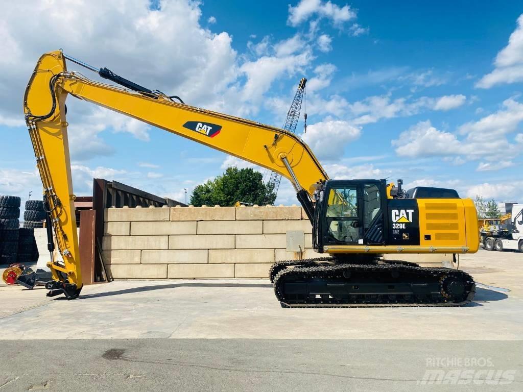 CAT 329e lre 롱리치 굴삭기
