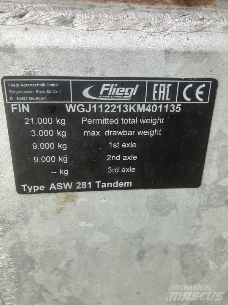 Fliegl asw 281 기타 트레일러