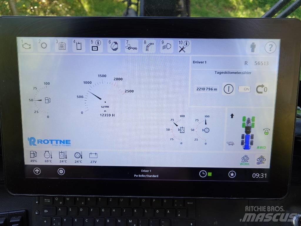 Rottne H11C 원목 하베스터