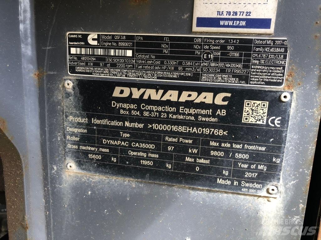 Atlas Copco CA3500 D 싱글 드럼 롤러