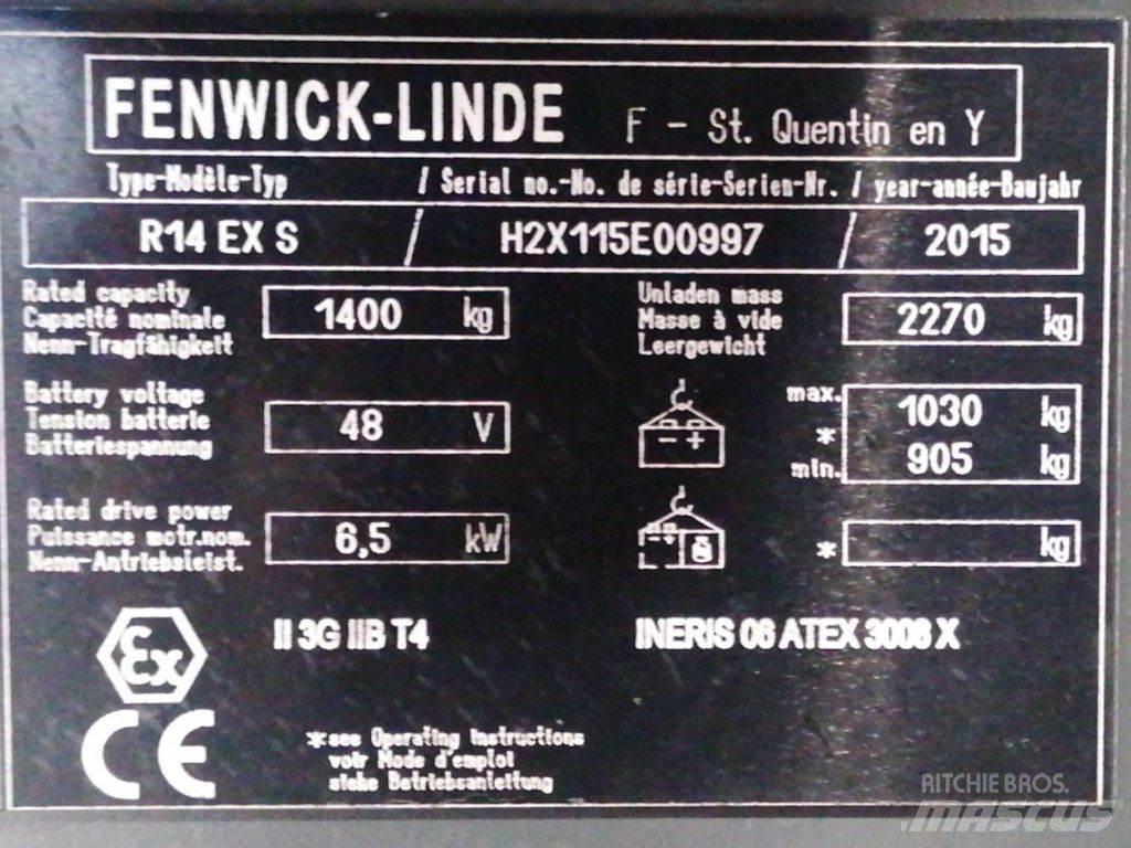 Linde R14 EX S 리치 트럭