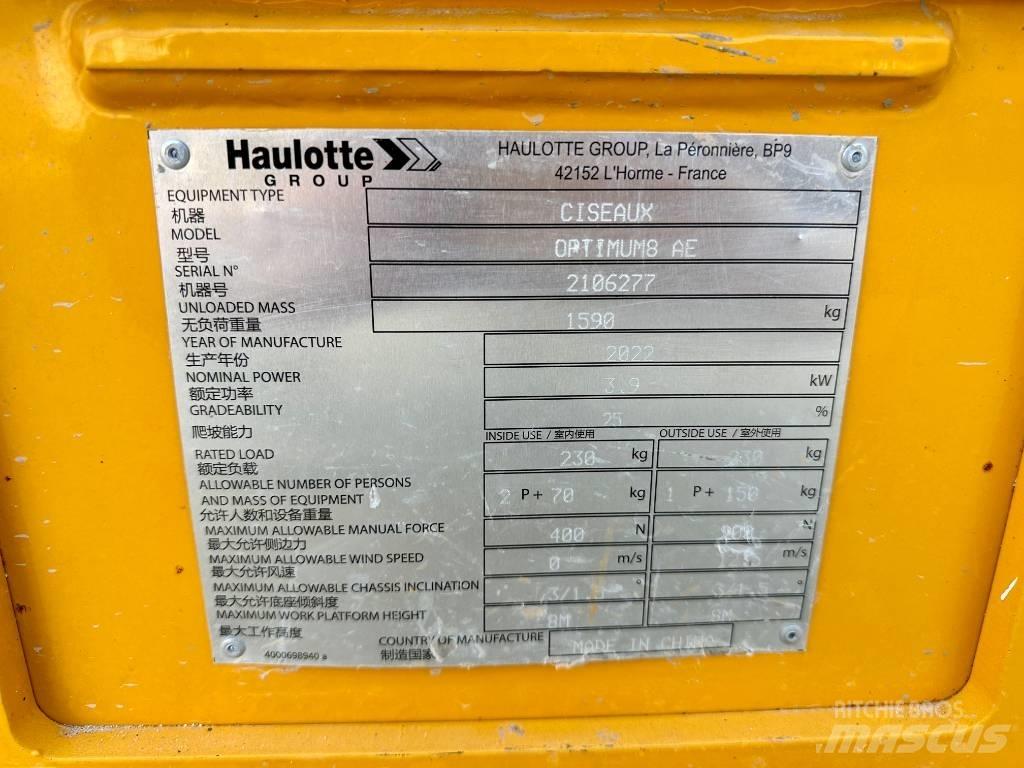 Haulotte OPTIMUM 8 가위형 리프트