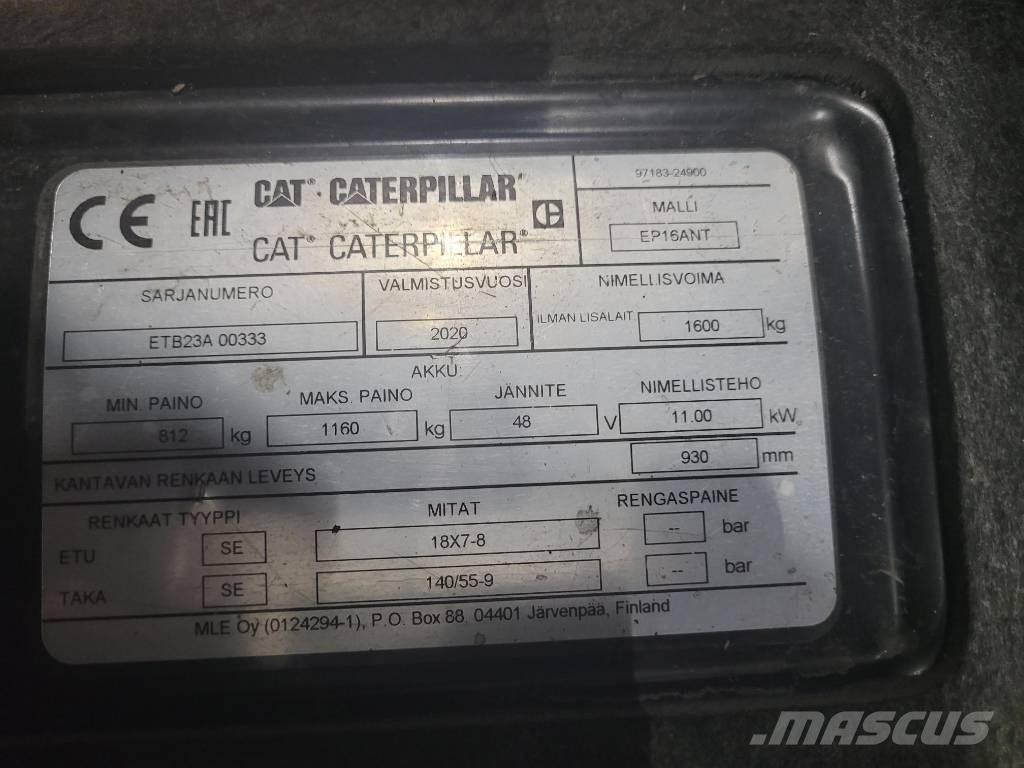 CAT EP 16 ANT 전동 지게차