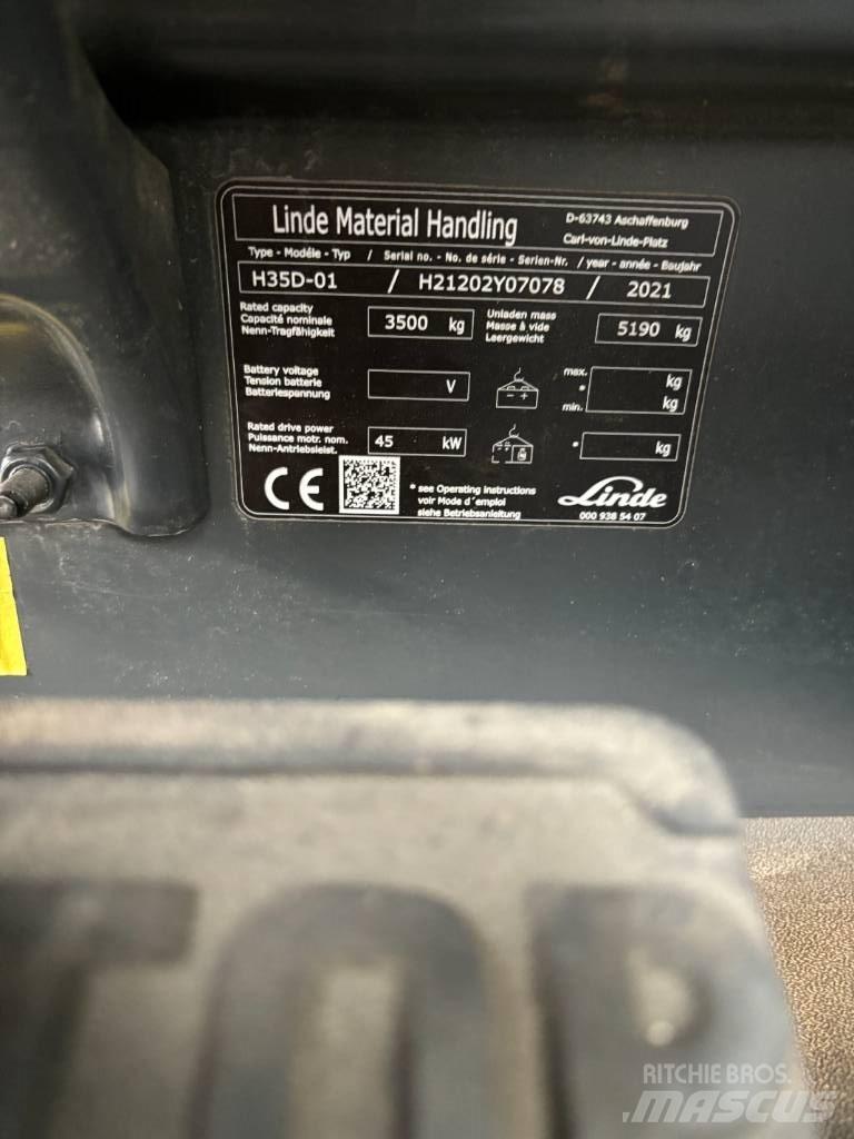 Linde H35D/1202 디젤 지게차