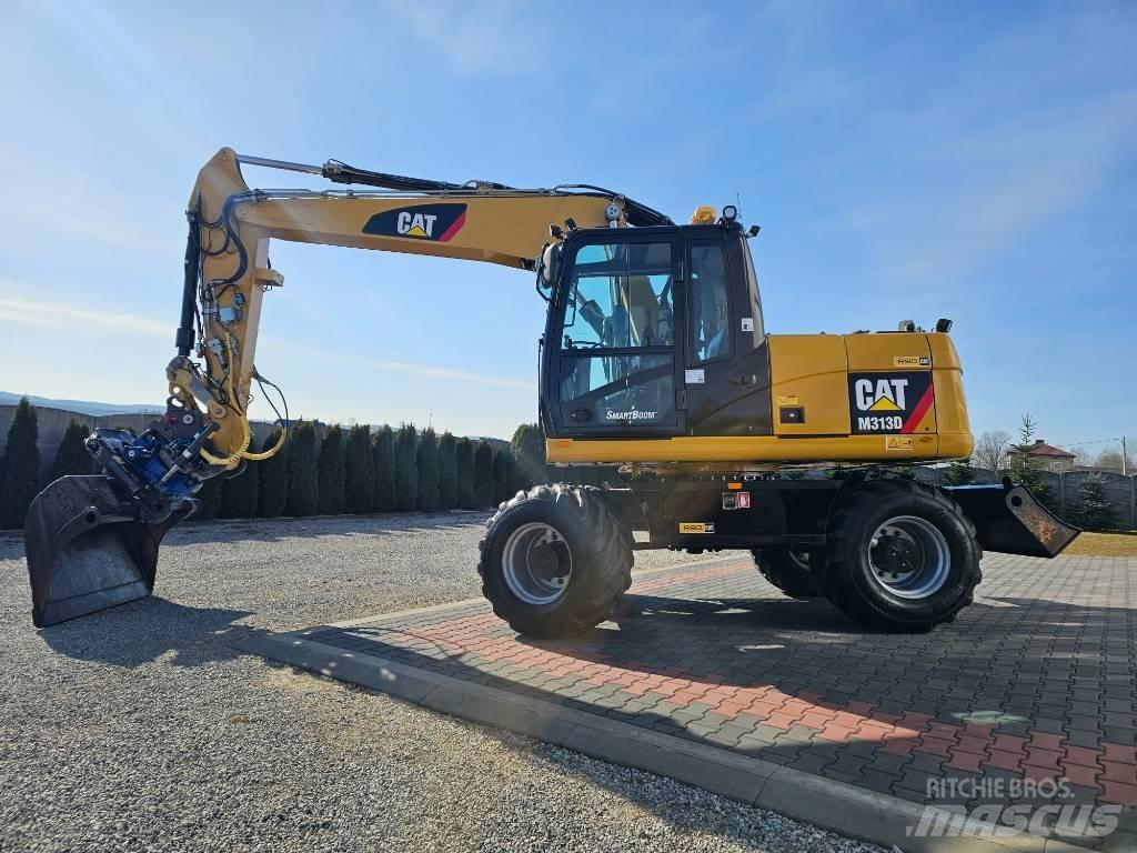 CAT 313 D  휠 굴삭기