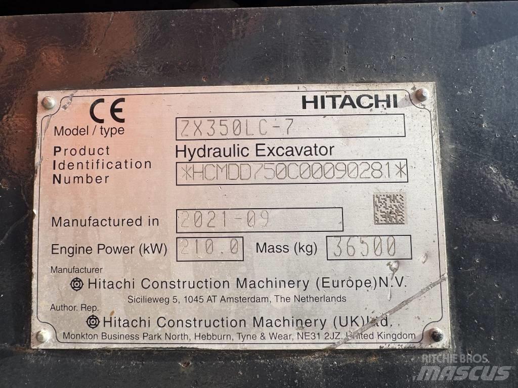 Hitachi ZX 350 LC-7 대형 굴삭기 29톤 이상