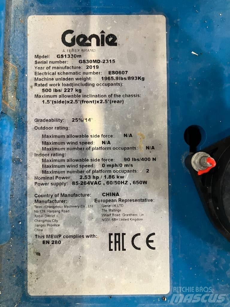 Genie GS 1330 가위형 리프트