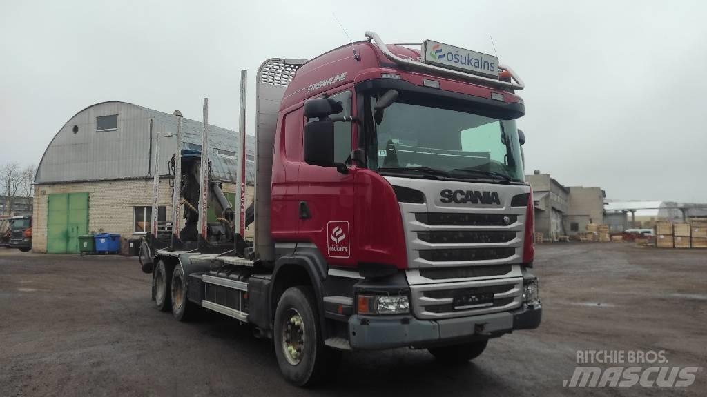 Scania R410 목재 트럭