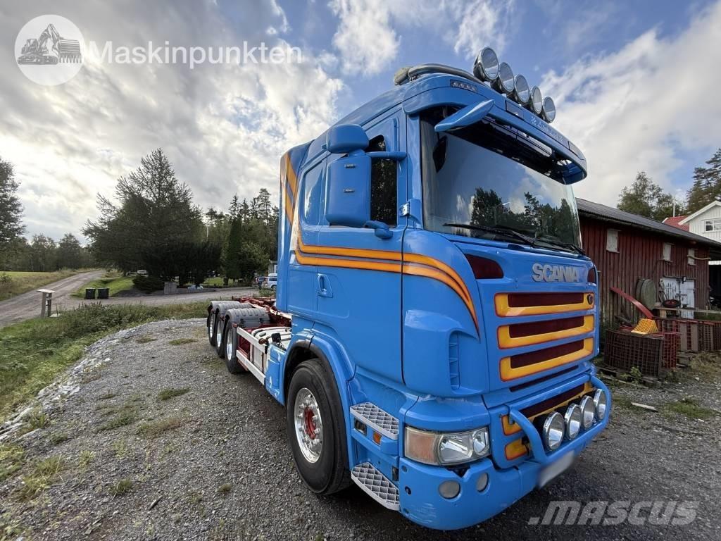 Scania R 480 LB 훅 리프트 트럭