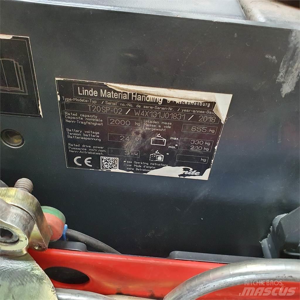Linde T20SP-lang 경량 리프터
