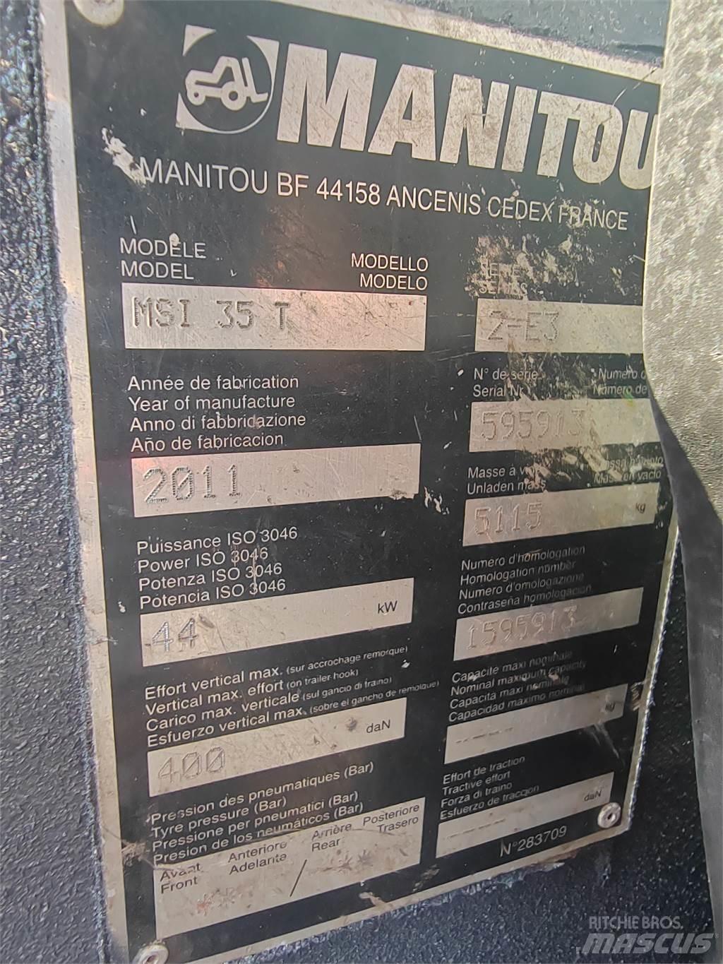 Manitou MSI35T 험지용 트럭