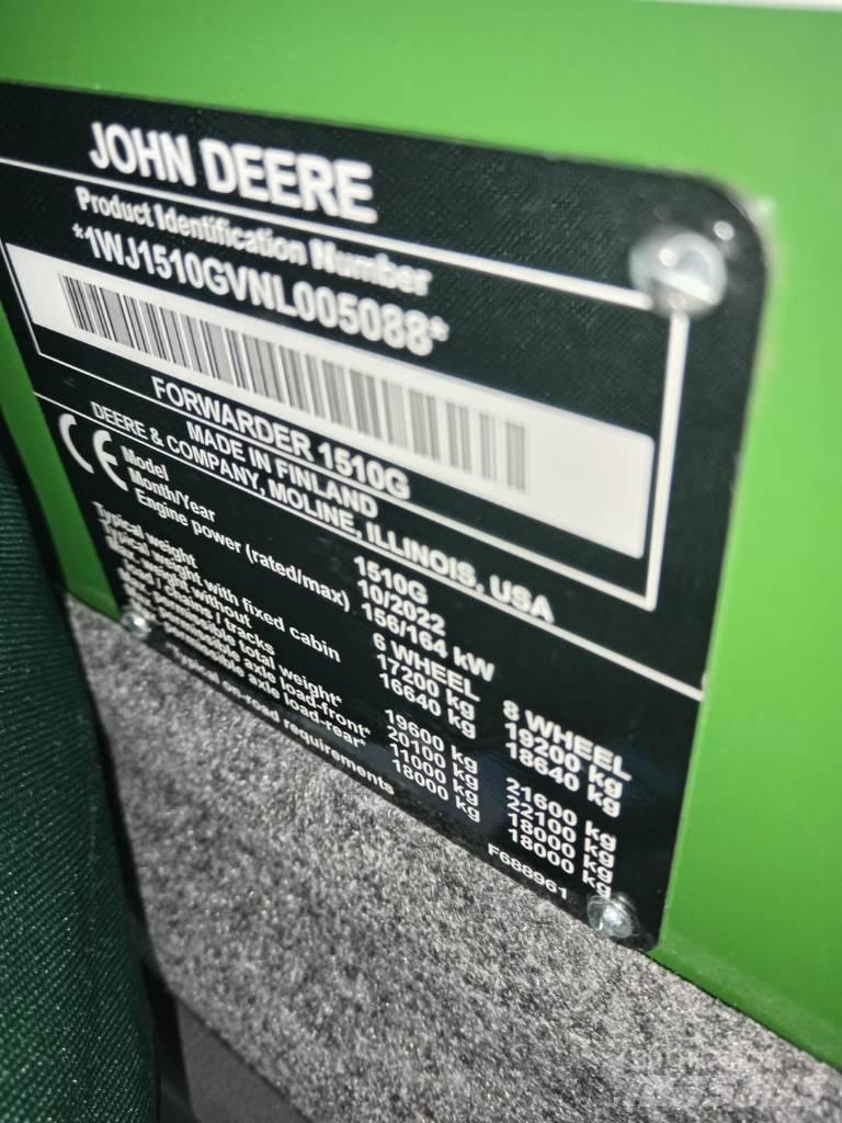 John Deere 1510 G 원목 포워더