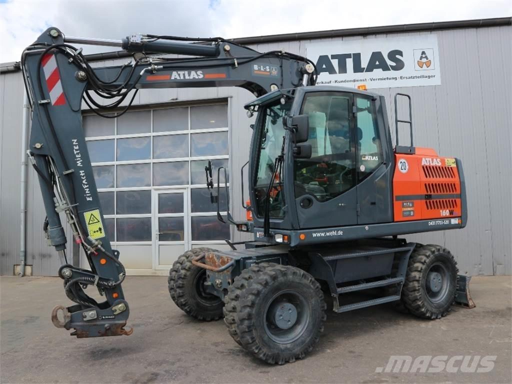 Atlas 160W-BLUE  휠 굴삭기