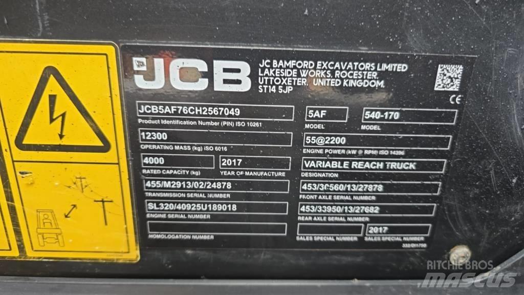 JCB 540-170 텔러 핸들러