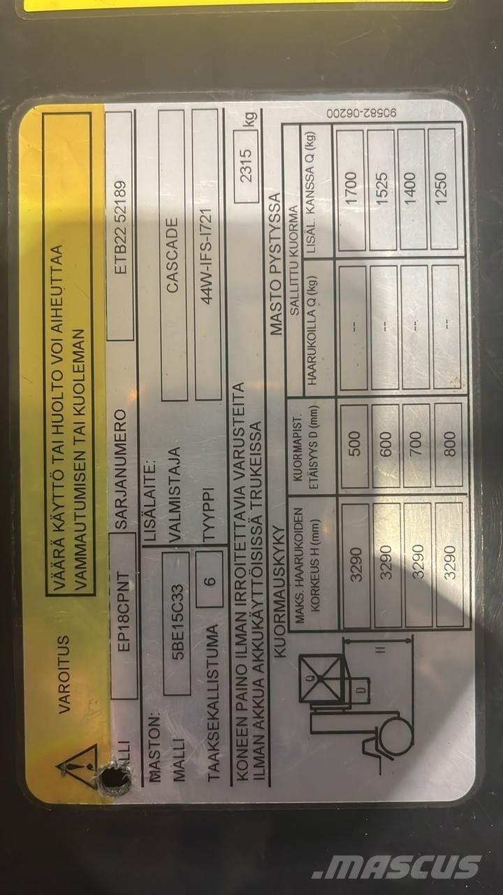  CMTPE 전동 지게차