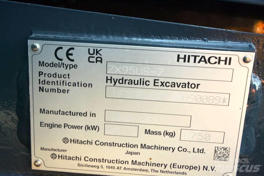 Hitachi ZX 95 US-7 중형굴삭기 7톤-28톤