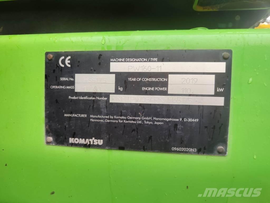 Komatsu PW 160-11  휠 굴삭기