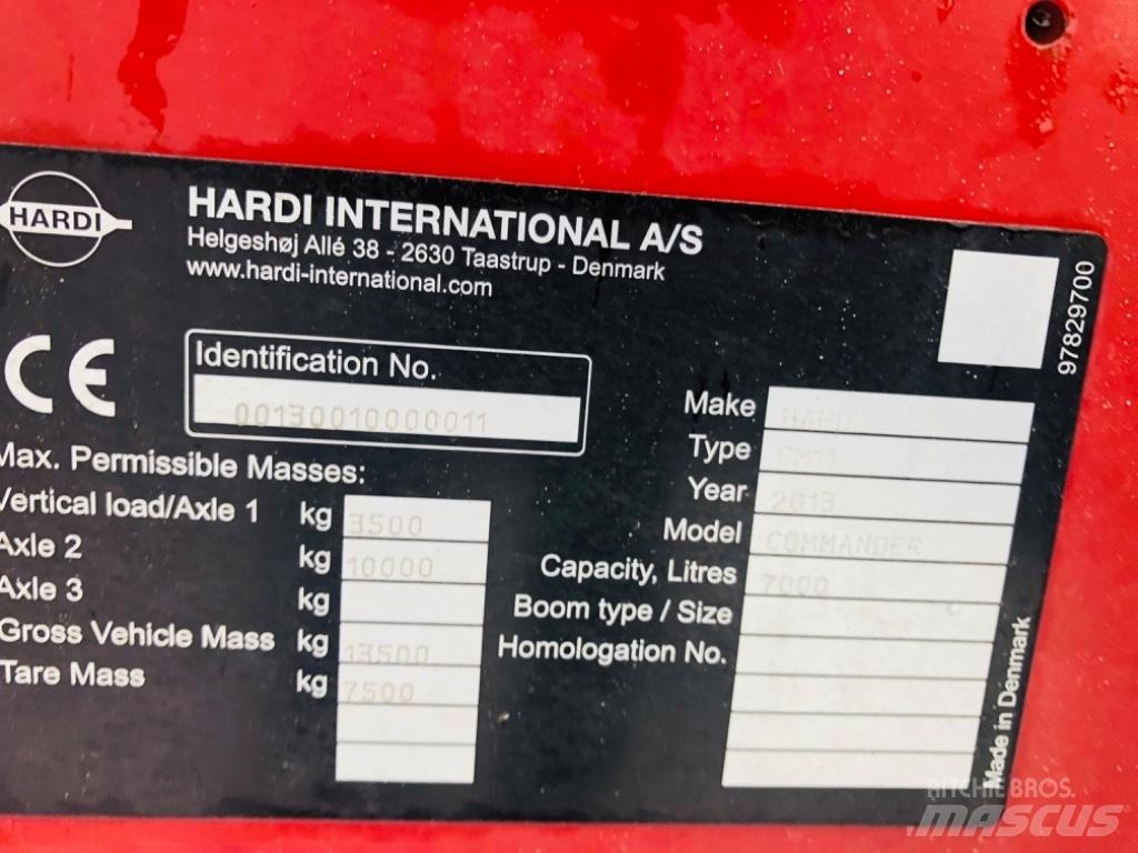 Hardi Commander 7000 견인형 분무기