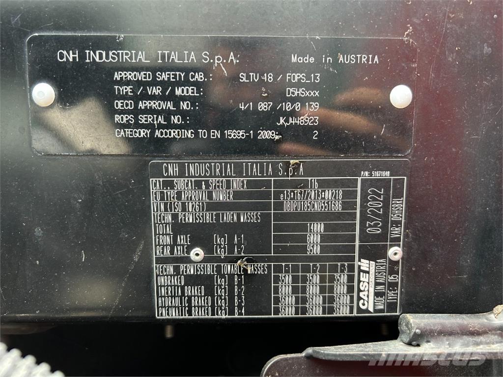 CASE Puma 185 CVX 트랙터