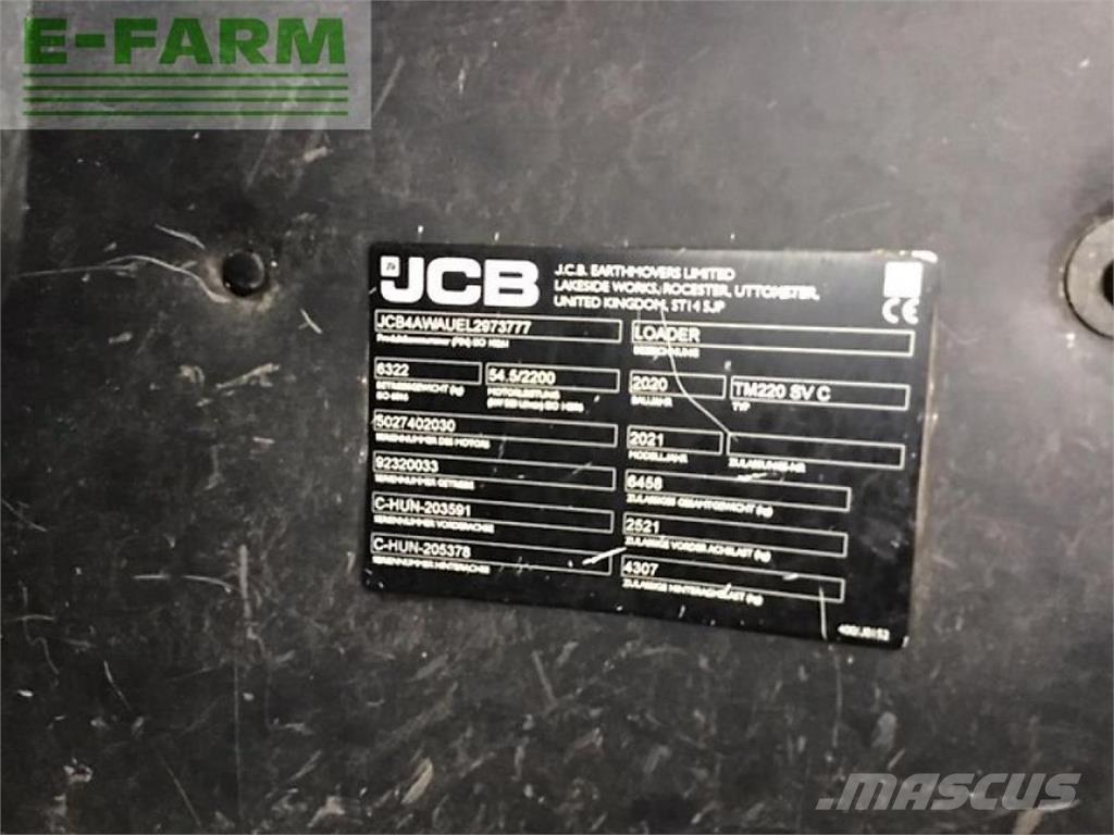 JCB tm 220 농업용 텔레 핸들러