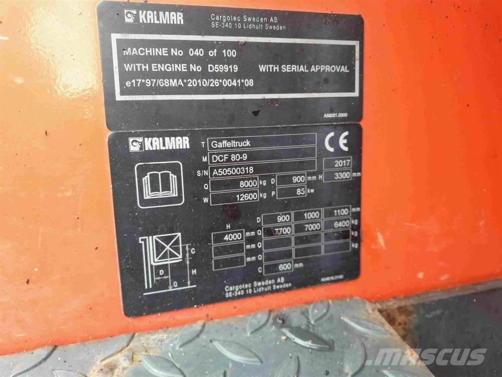 Kalmar DCF80-9 디젤 지게차